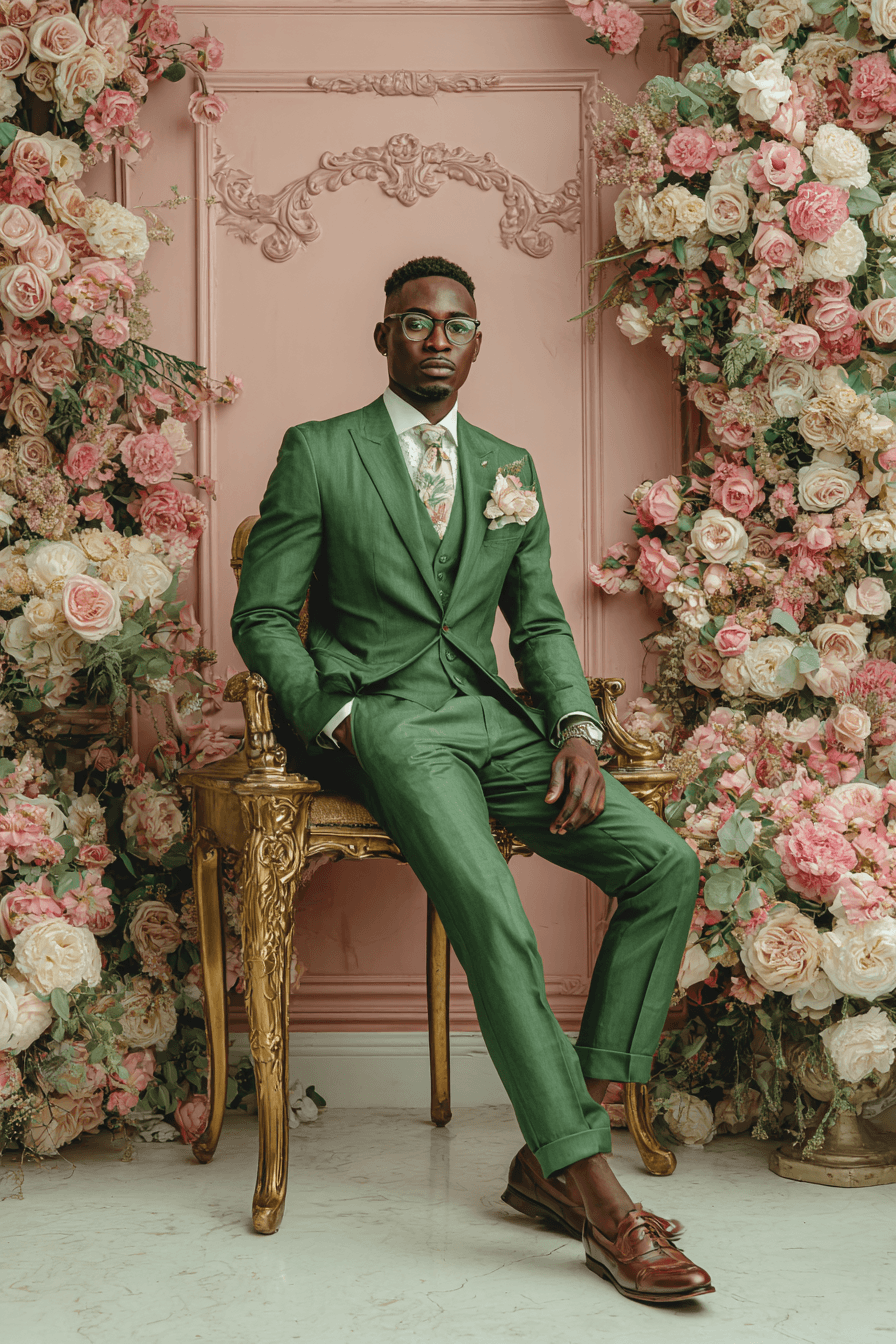 27 Best Green Groom Attire Looks to Elevate Your Wedding Day