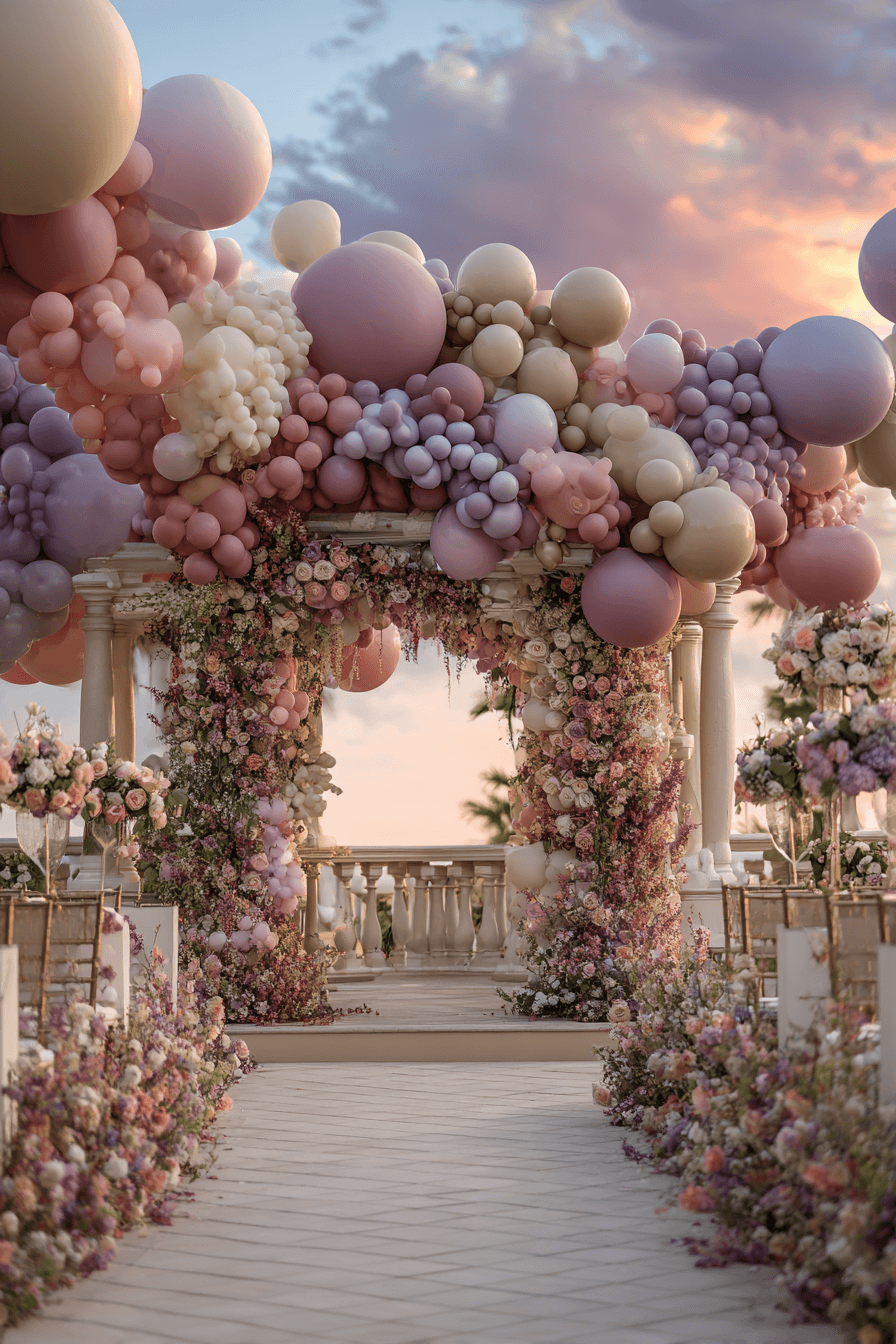 27 Beautiful Wedding Balloon Arrangements for Your Big Day