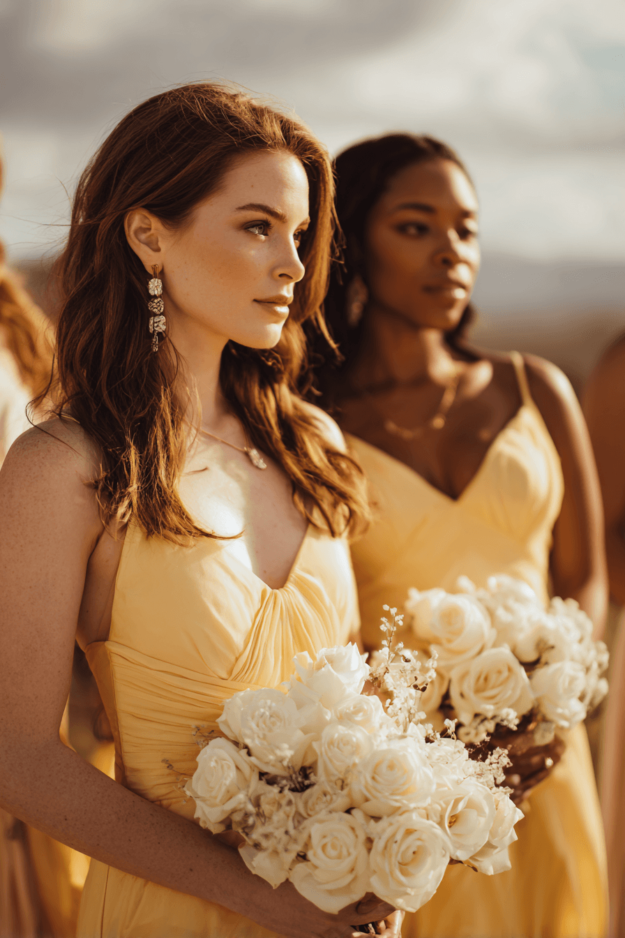 27 Butter Yellow Bridesmaid Dresses That Will Brighten Your Wedding Day