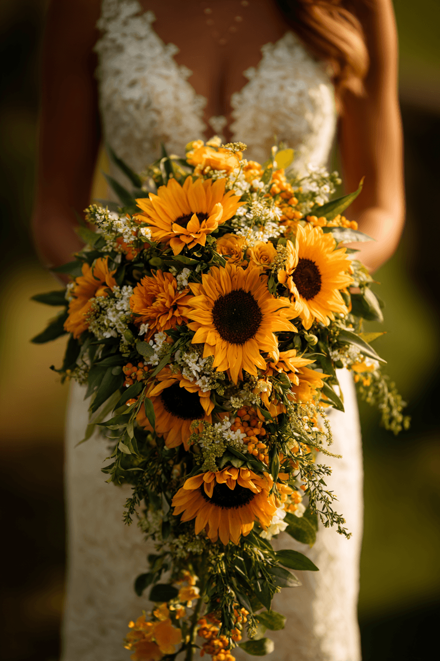 27 Elegant Cascading Wedding Bouquets Every Bride Will Love