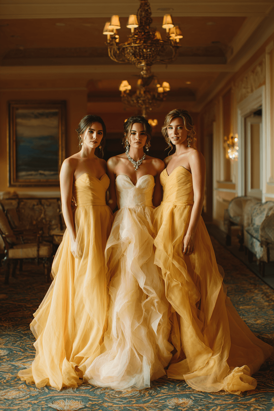 27 Butter Yellow Bridesmaid Dresses That Will Brighten Your Wedding Day