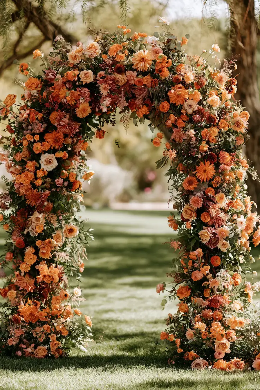 27 Stunning Burnt Orange Wedding Flowers for a Warm and Romantic Celebration