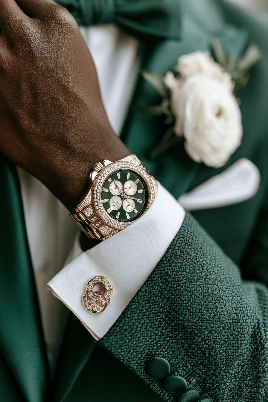 27 Stunning Green Tuxedo Wedding Ideas for a Stylish Groom