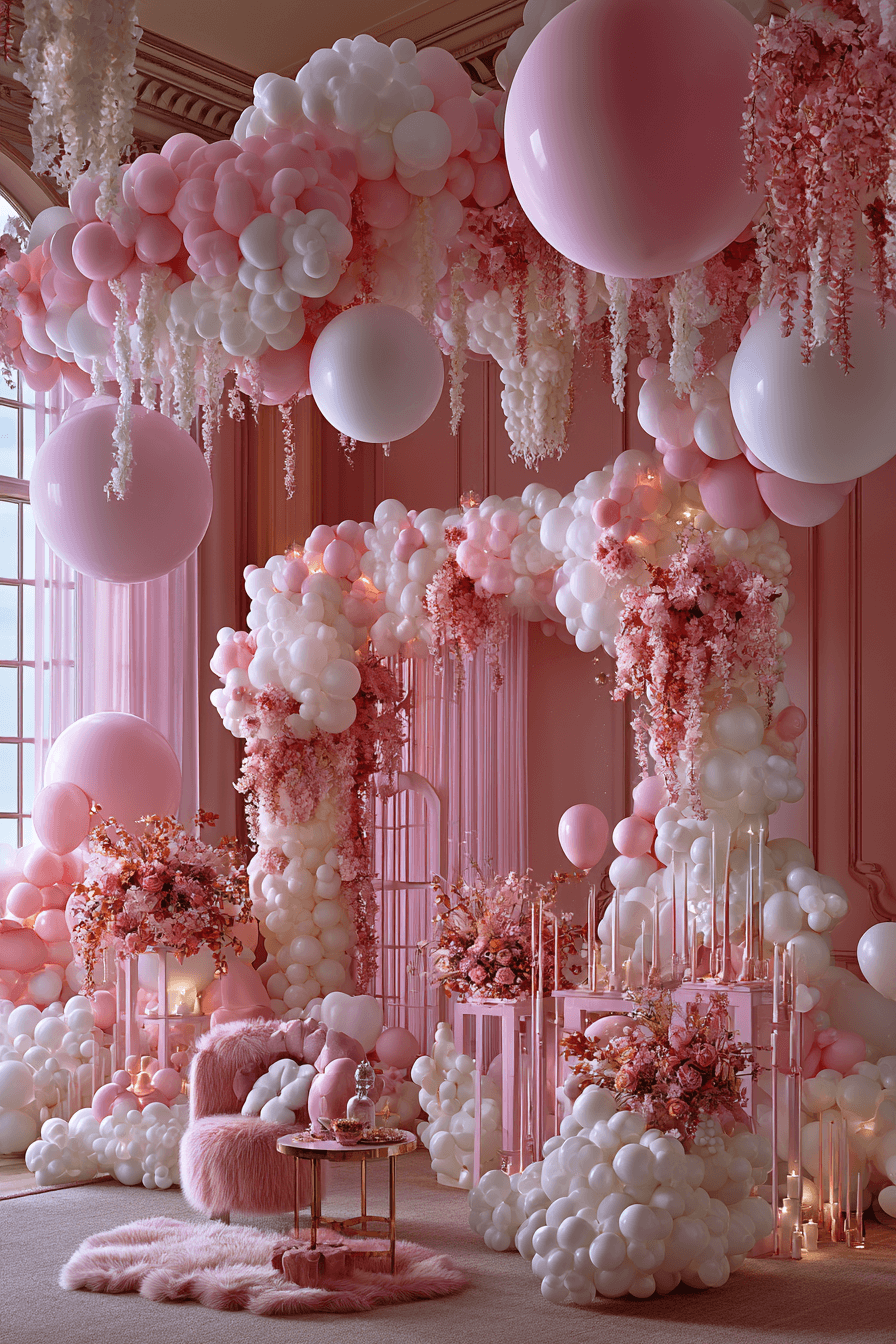 27 Pink and White Birthday Decor Ideas for a Dreamy Celebration