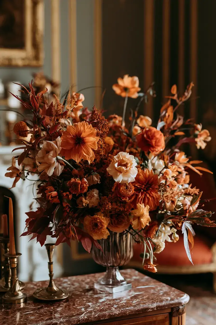 27 Stunning Burnt Orange Wedding Flowers for a Warm and Romantic Celebration