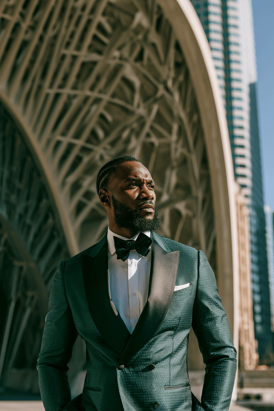 27 Stunning Green Tuxedo Wedding Ideas for a Stylish Groom