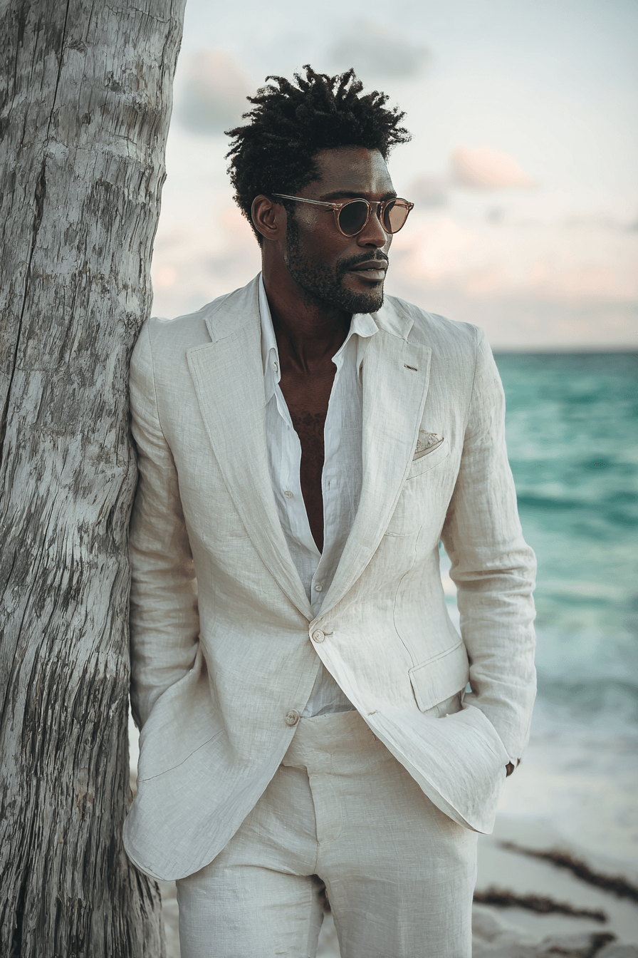 27 Beach Wedding Looks for Men That Are Perfect for Summer Ceremonies