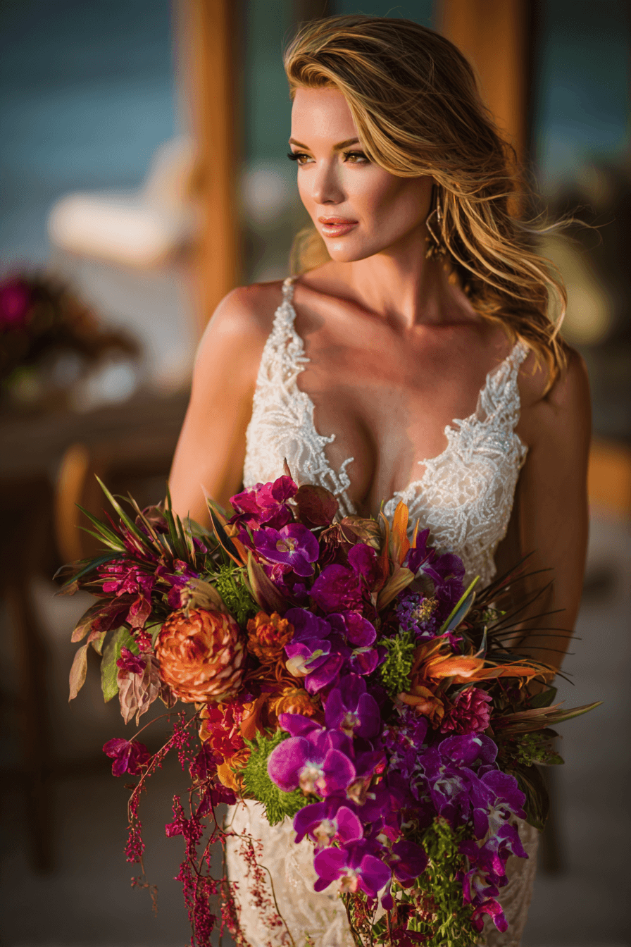 27 Elegant Cascading Wedding Bouquets Every Bride Will Love