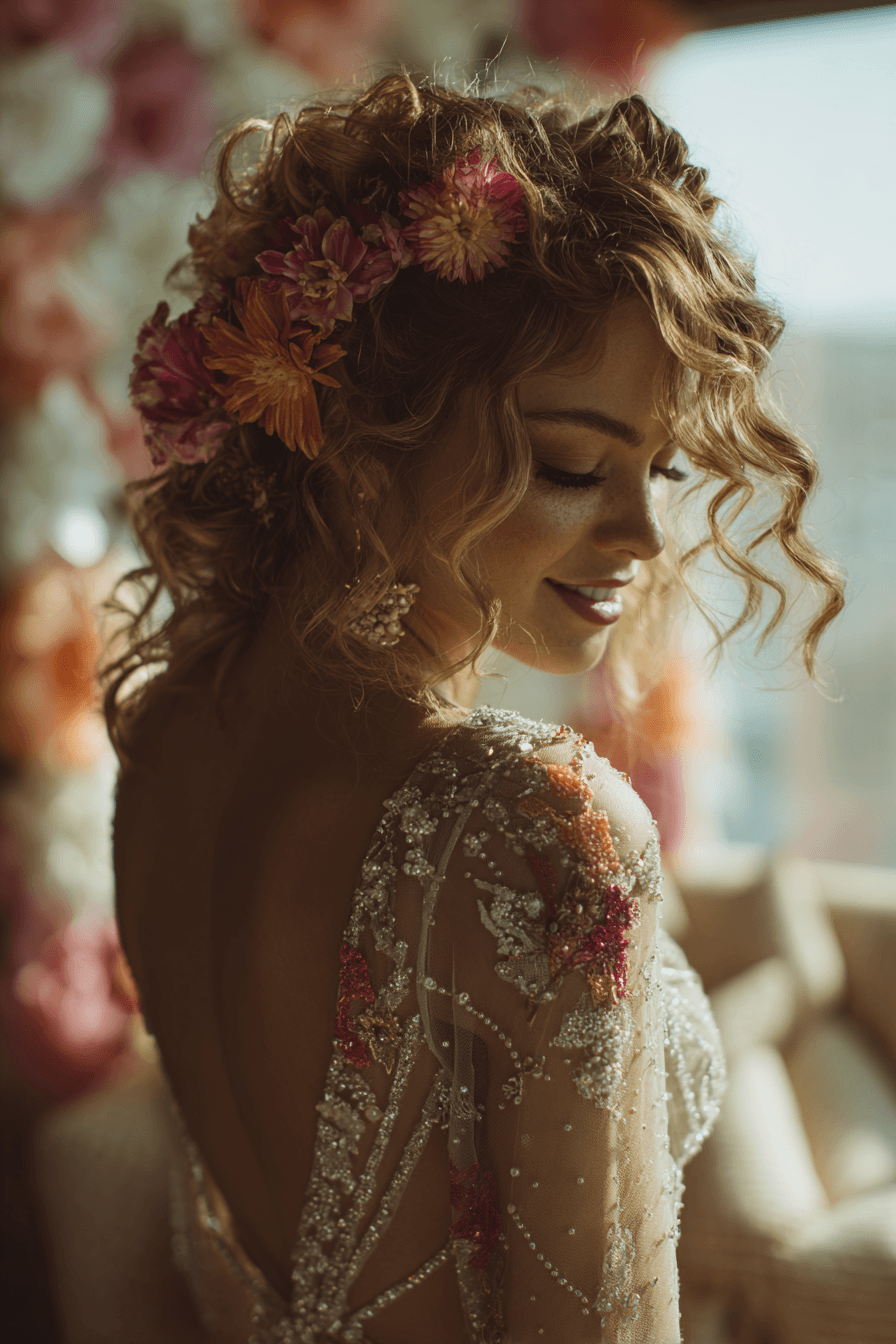 27 Beautiful Curly Hair Wedding Styles to Inspire Your Bridal Look