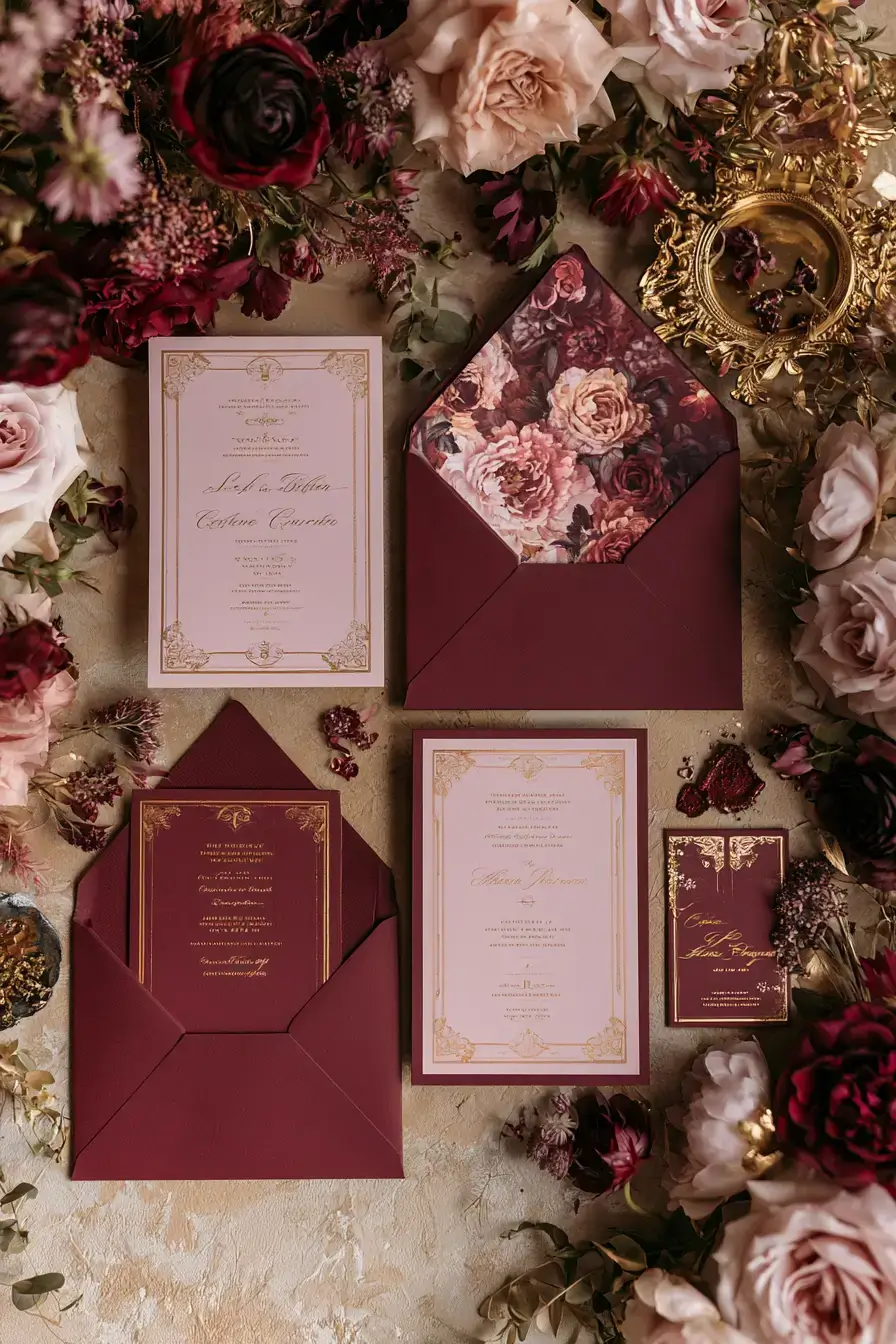 27 Gorgeous Burgundy and Blush Wedding Inspirations You'll Love