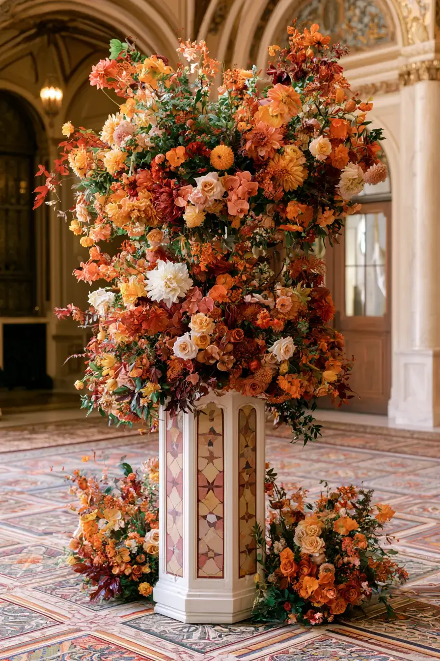 27 Stunning Burnt Orange Wedding Flowers for a Warm and Romantic Celebration