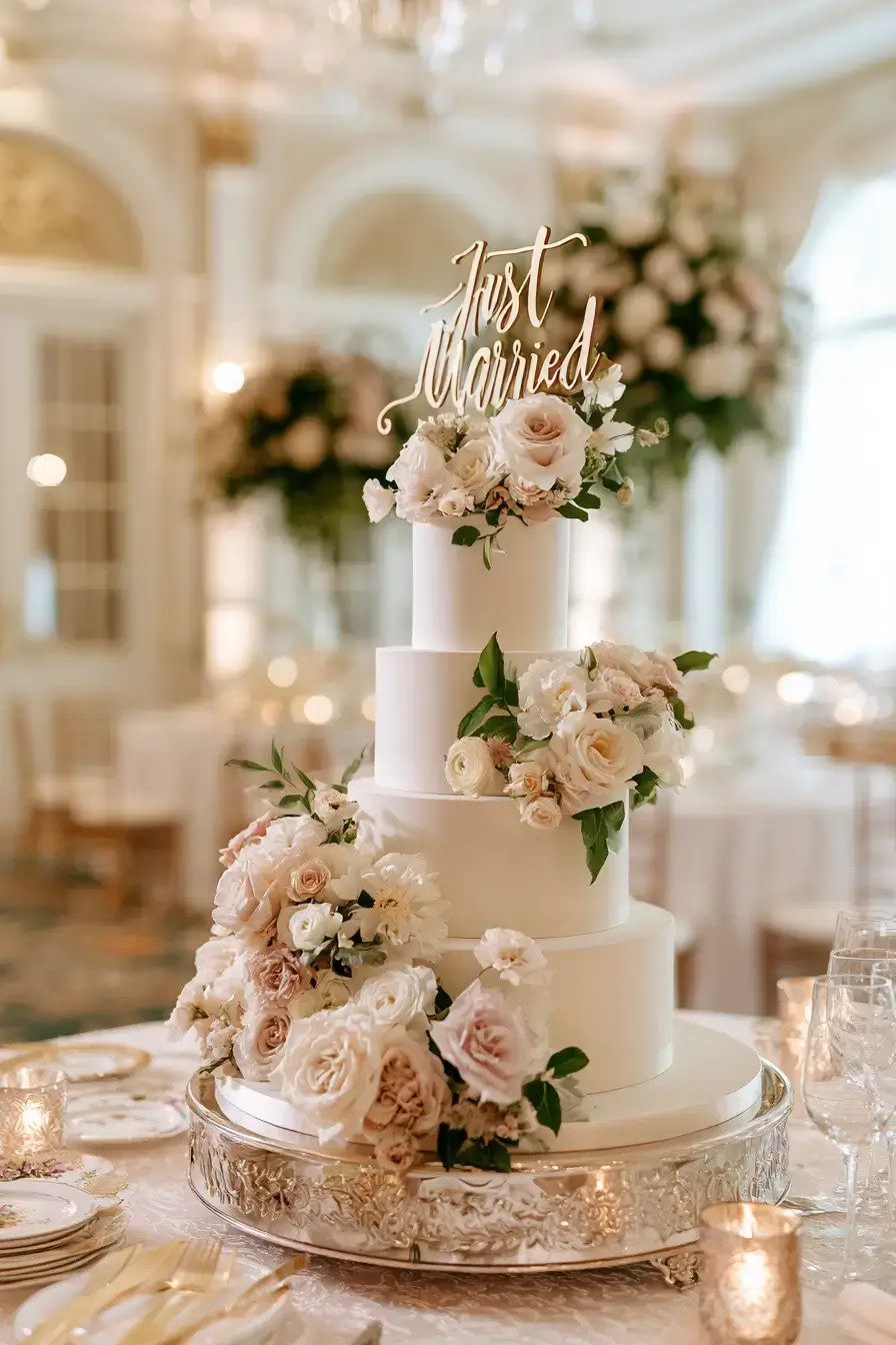 27 Beautiful Just Married Cake Ideas for Your Dream Reception