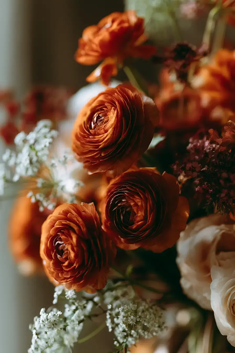 27 Stunning Burnt Orange Wedding Flowers for a Warm and Romantic Celebration