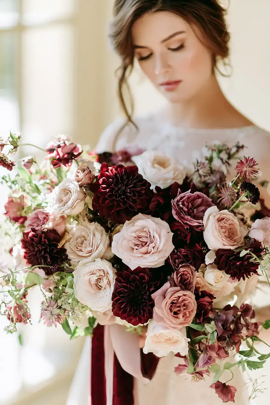 27 Gorgeous Burgundy and Blush Wedding Inspirations You'll Love