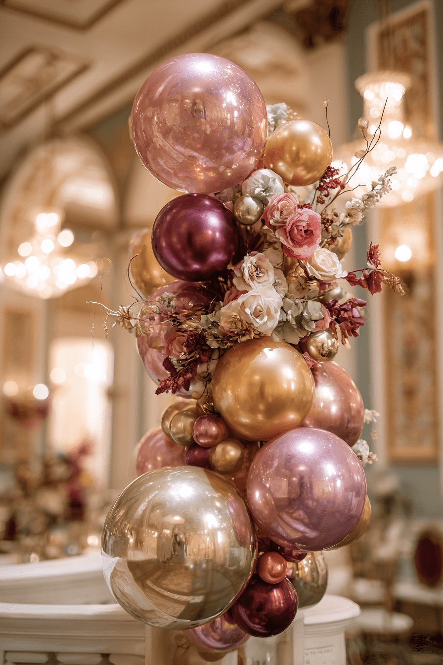 27 Beautiful Wedding Balloon Arrangements for Your Big Day
