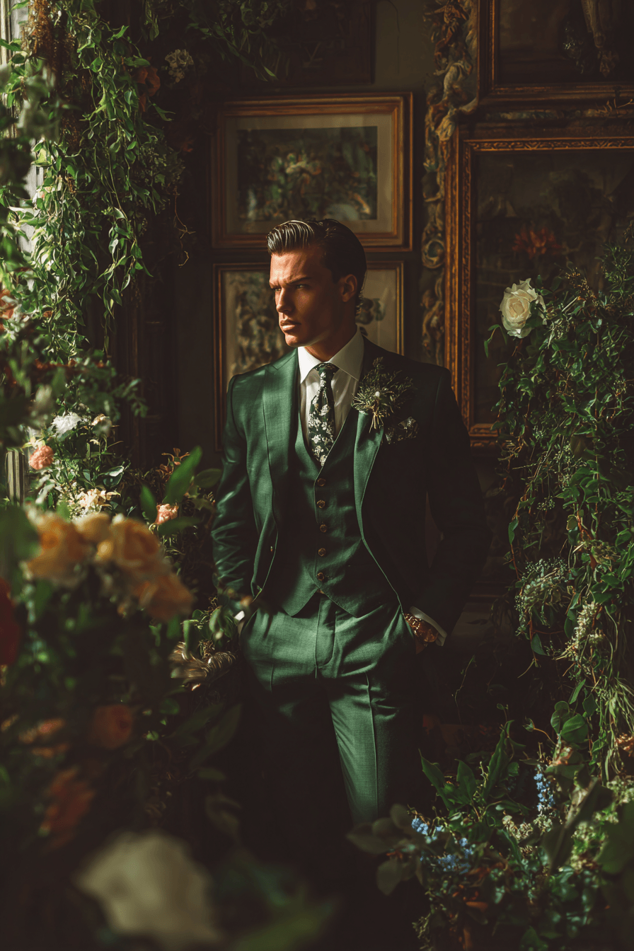 27 Best Green Groom Attire Looks to Elevate Your Wedding Day