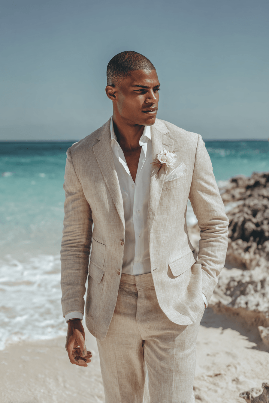 27 Beach Wedding Looks for Men That Are Perfect for Summer Ceremonies