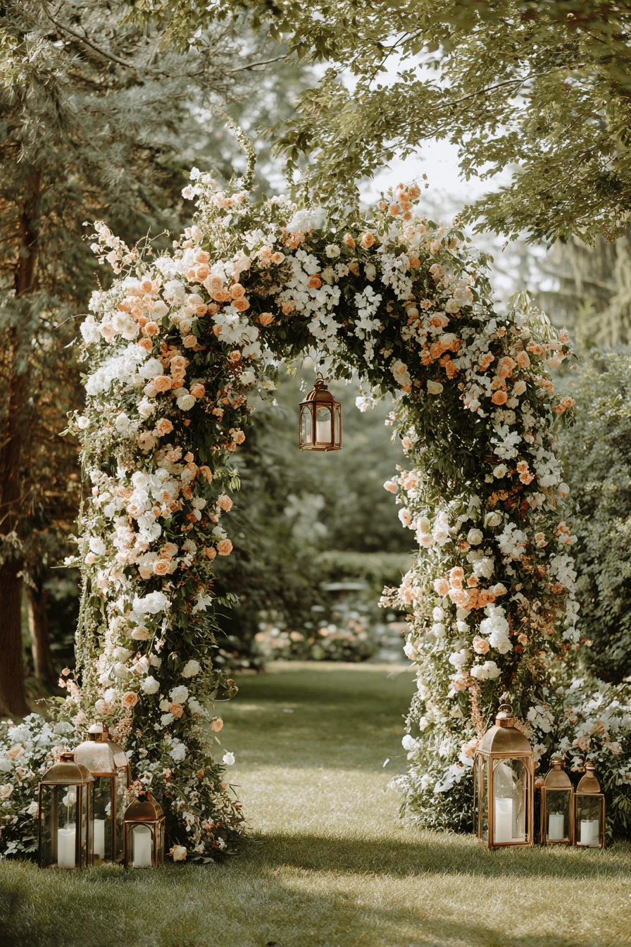 27 Breathtaking Floral Arch Wedding Decor Ideas