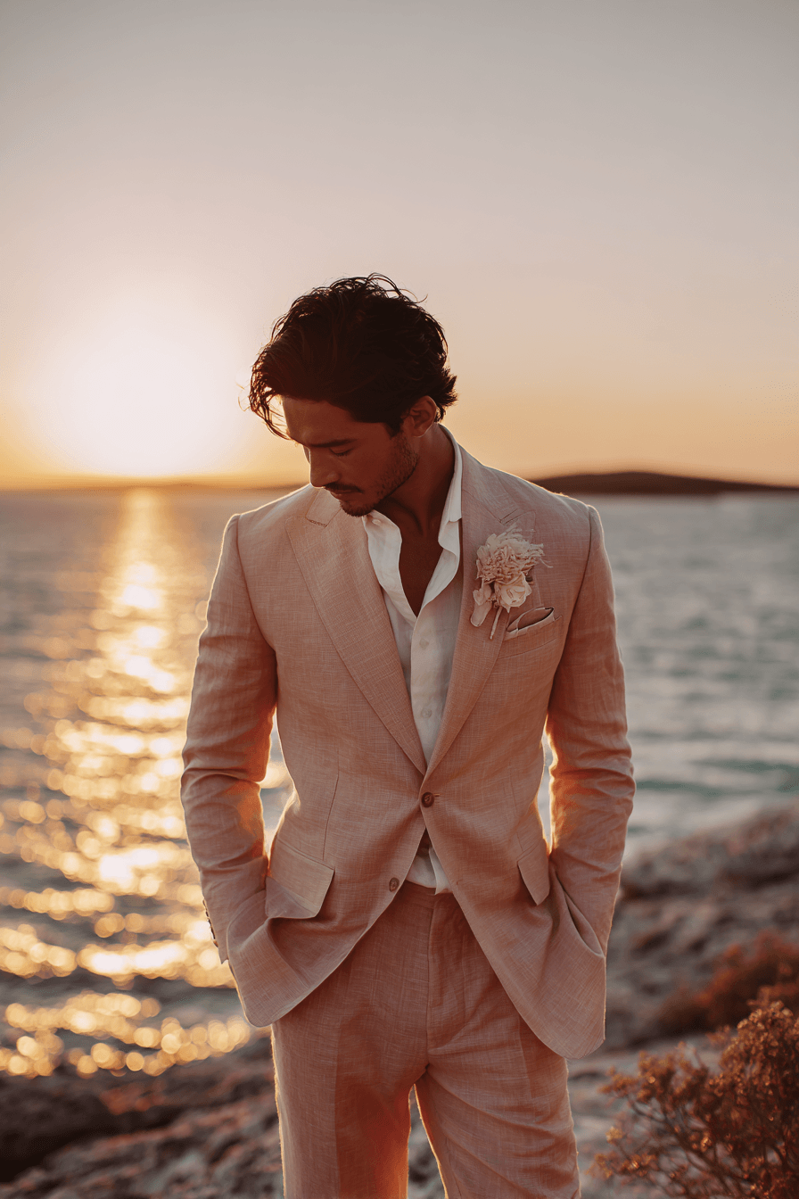 27 Beach Wedding Looks for Men That Are Perfect for Summer Ceremonies