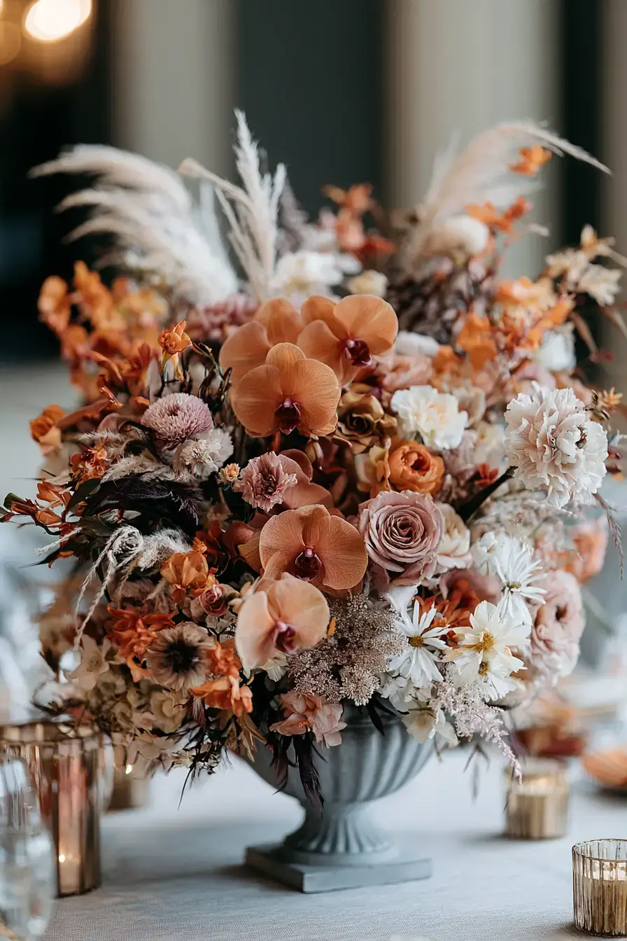 27 Stunning Burnt Orange Wedding Flowers for a Warm and Romantic Celebration