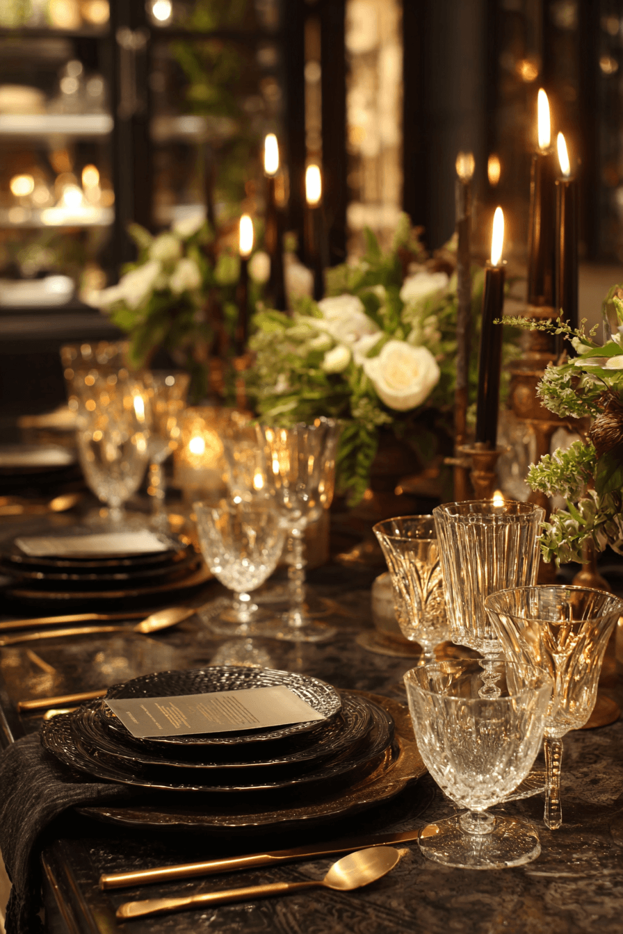 27 Black and Gold Dinner Party Ideas for a Luxe Celebration