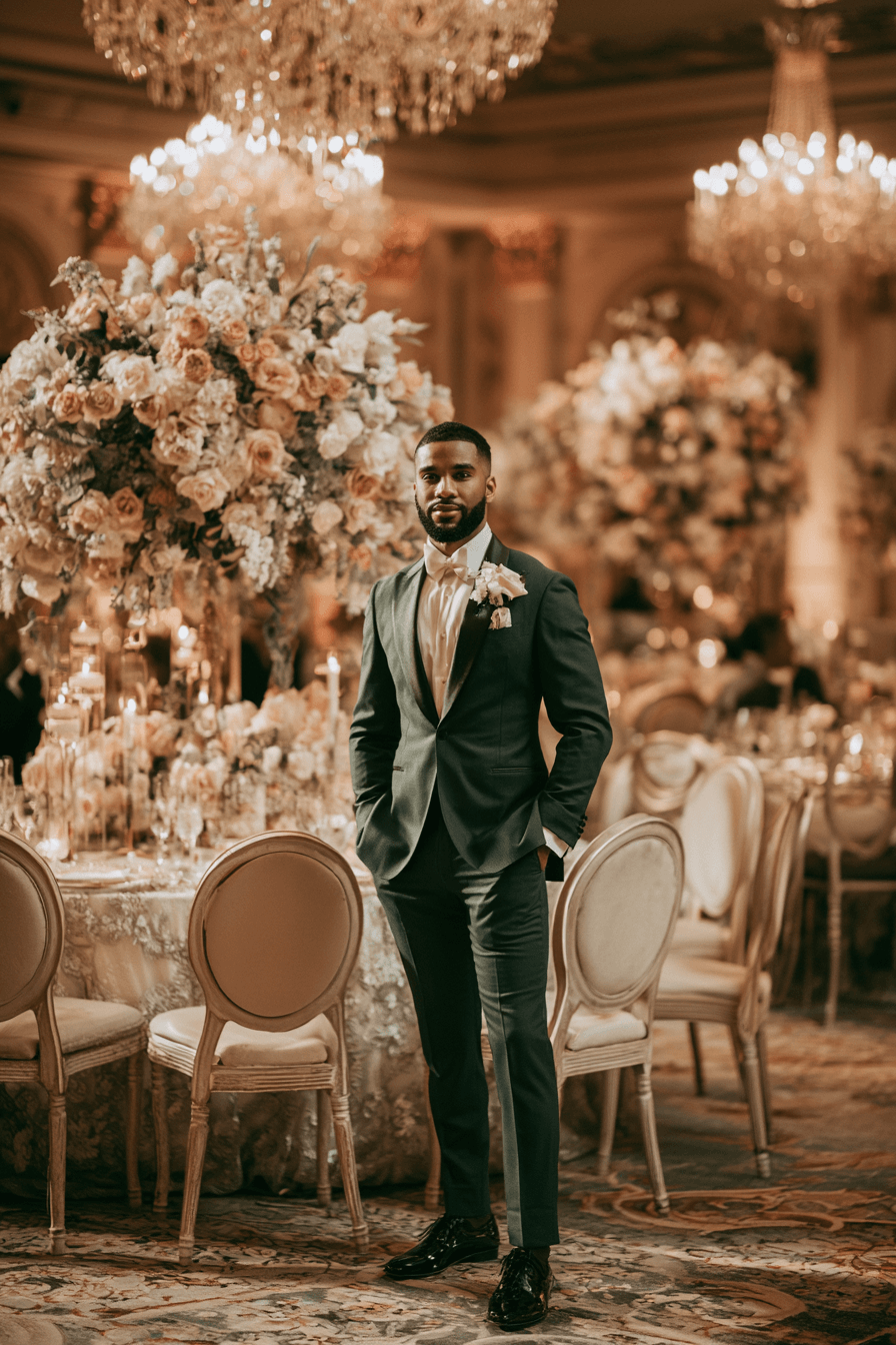 27 Stunning Green Tuxedo Wedding Ideas for a Stylish Groom