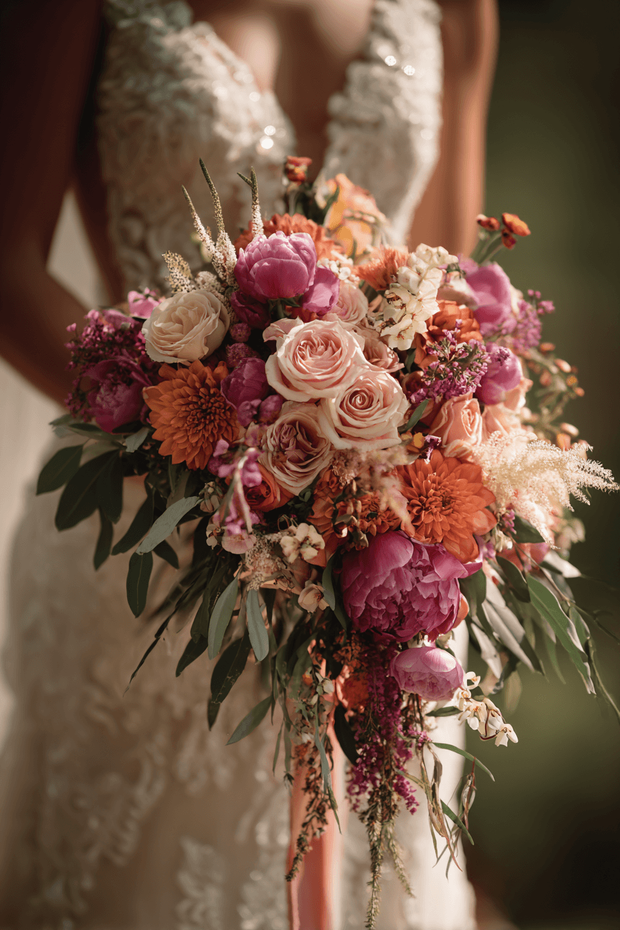27 Elegant Cascading Wedding Bouquets Every Bride Will Love