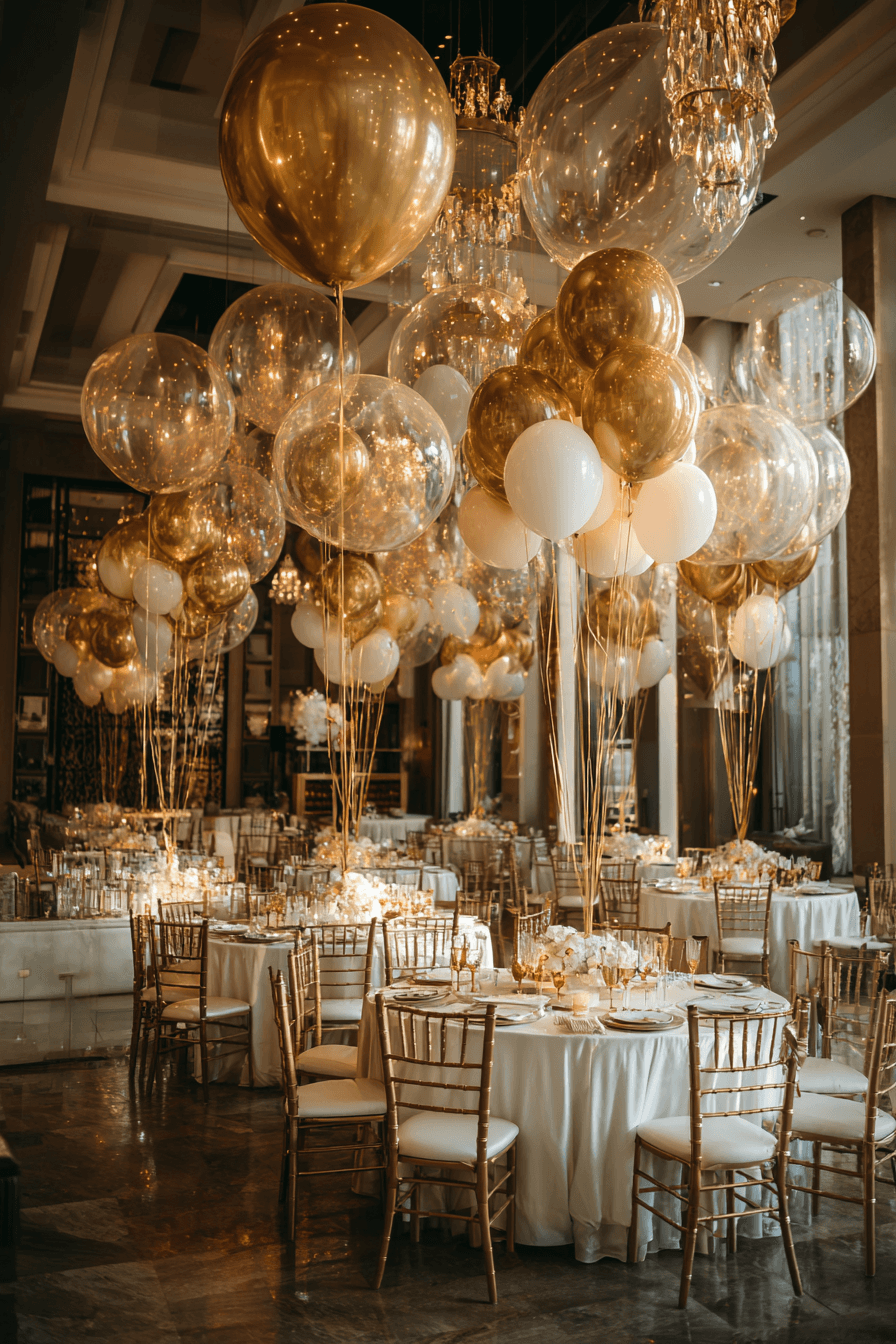 27 Beautiful Wedding Balloon Arrangements for Your Big Day