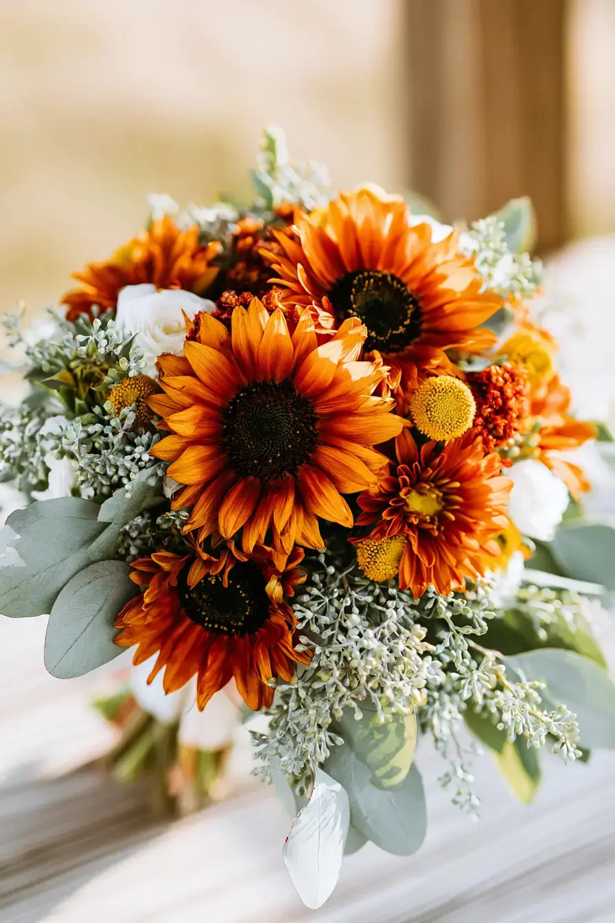 27 Stunning Burnt Orange Wedding Flowers for a Warm and Romantic Celebration
