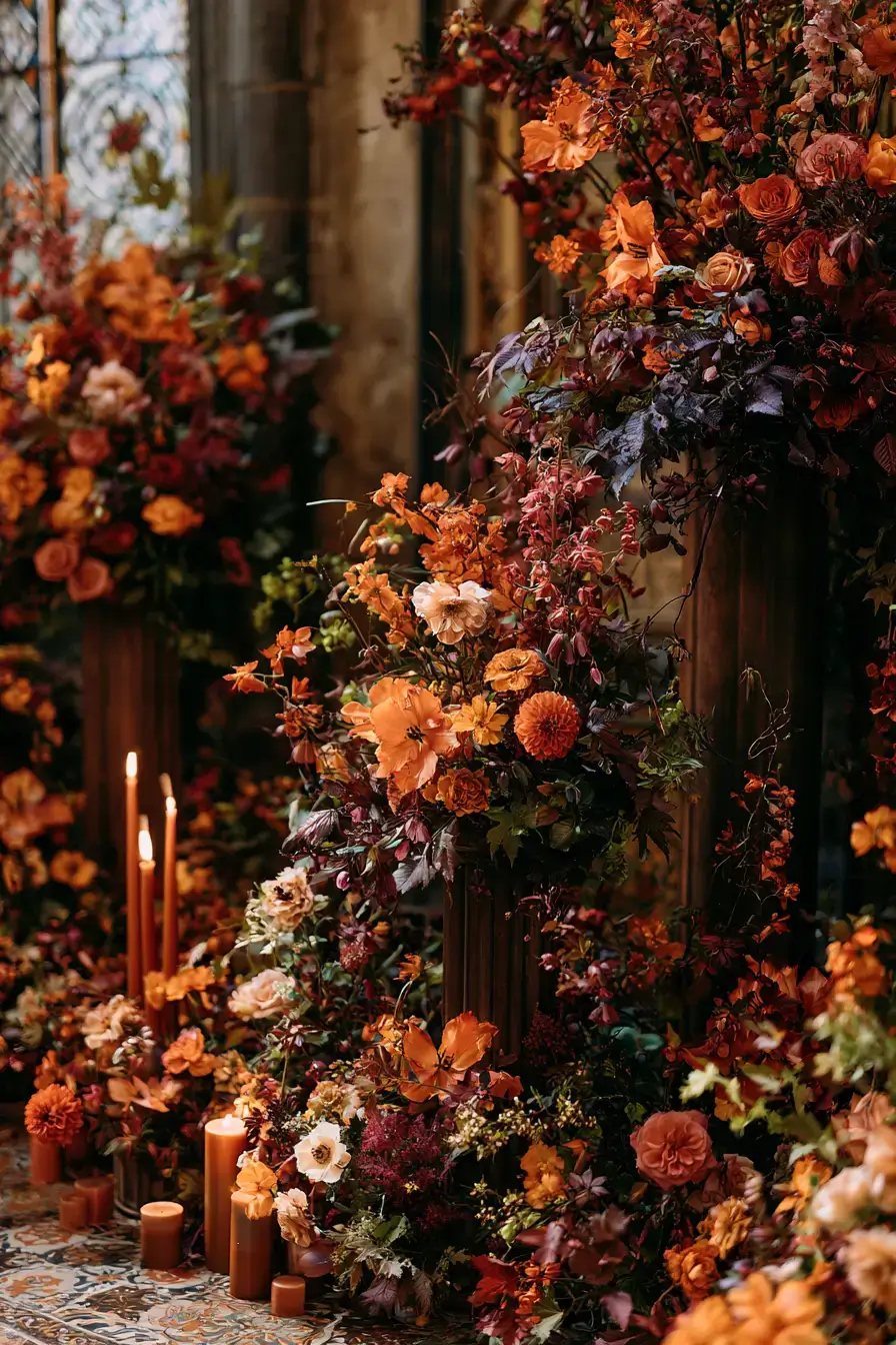 27 Stunning Burnt Orange Wedding Flowers for a Warm and Romantic Celebration