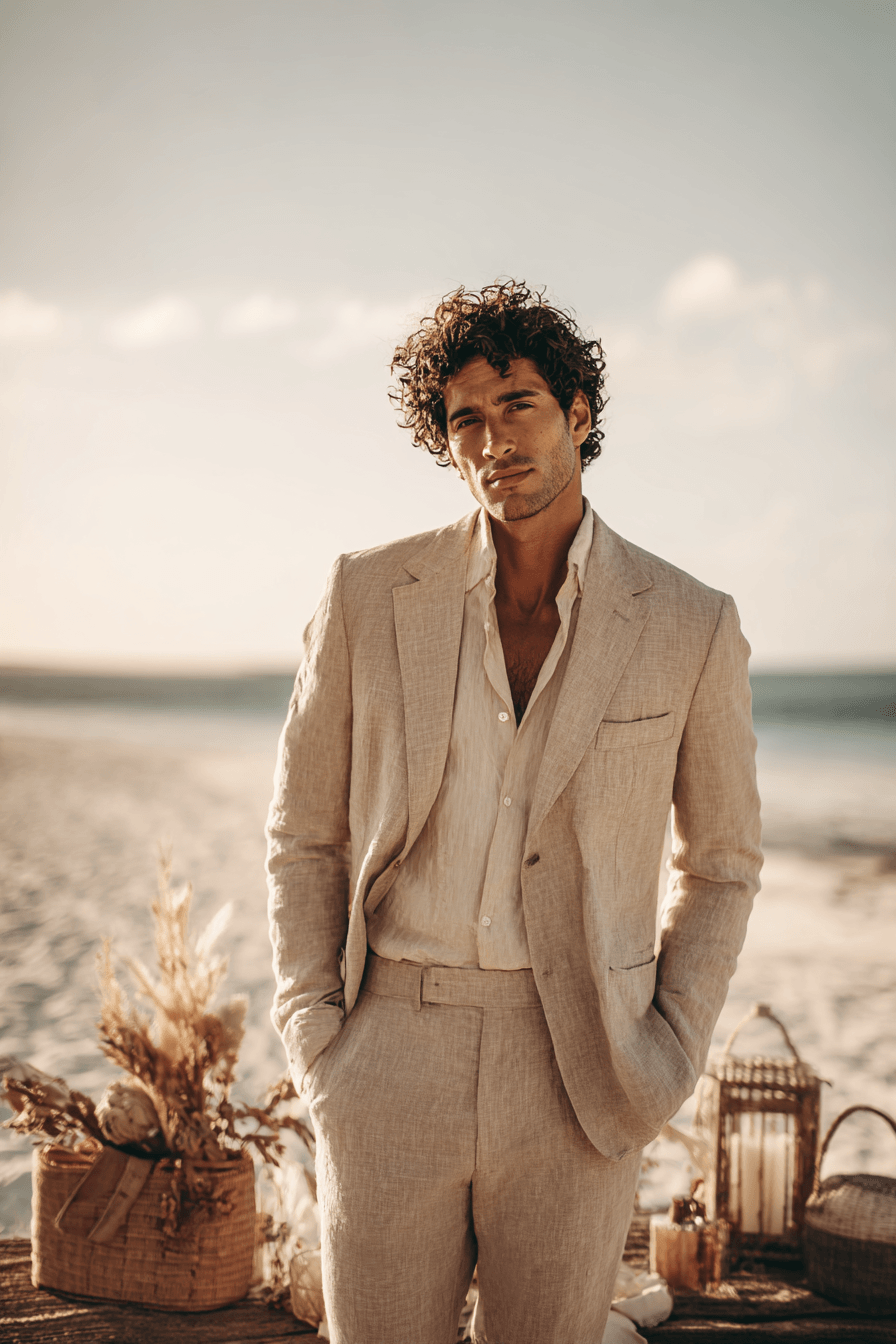 27 Beach Wedding Looks for Men That Are Perfect for Summer Ceremonies