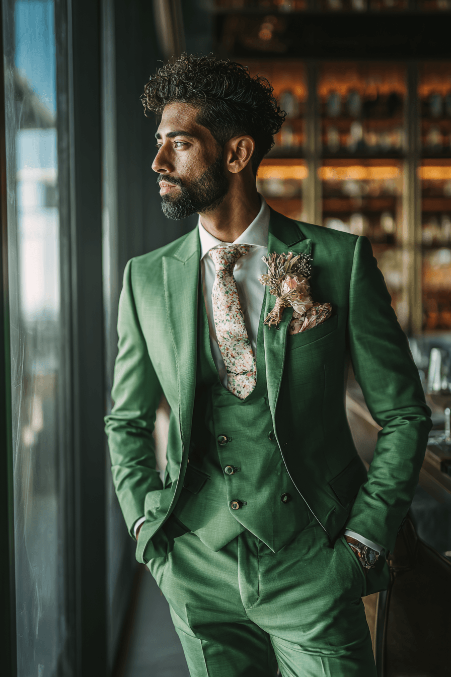 27 Best Green Groom Attire Looks to Elevate Your Wedding Day