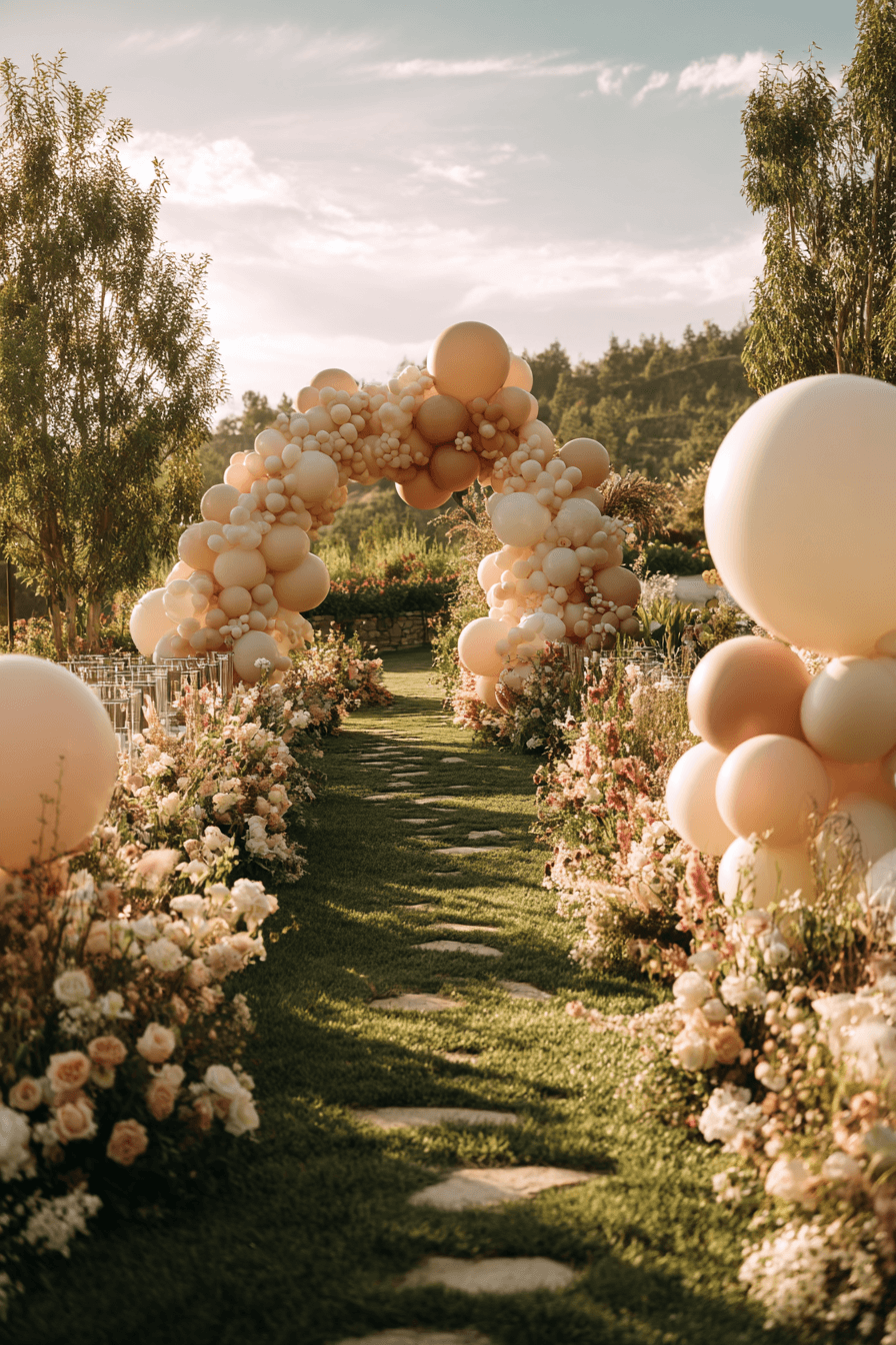 27 Beautiful Wedding Balloon Arrangements for Your Big Day