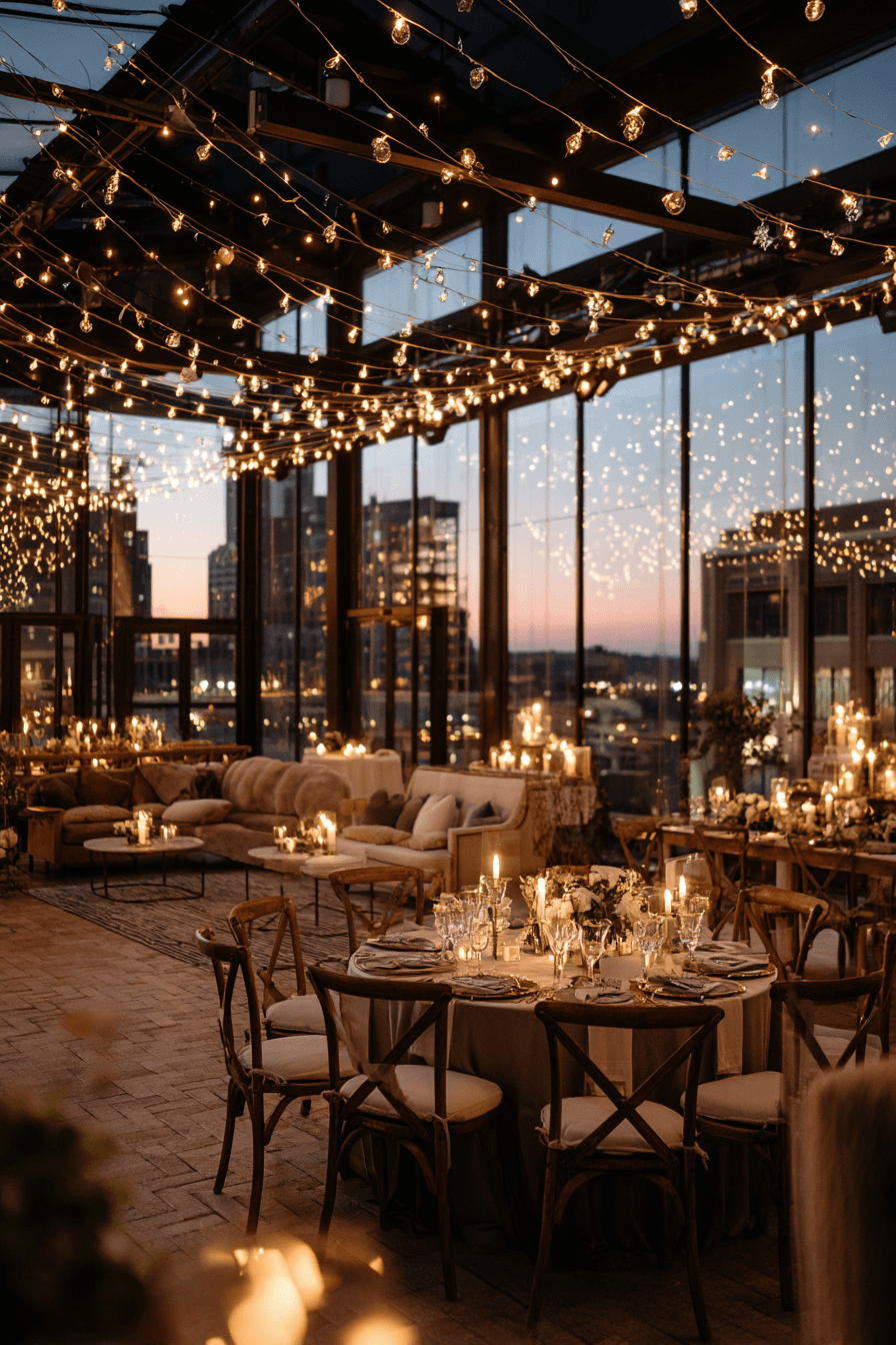 27 Stunning Rooftop Wedding Reception Ideas for an Unforgettable Celebration