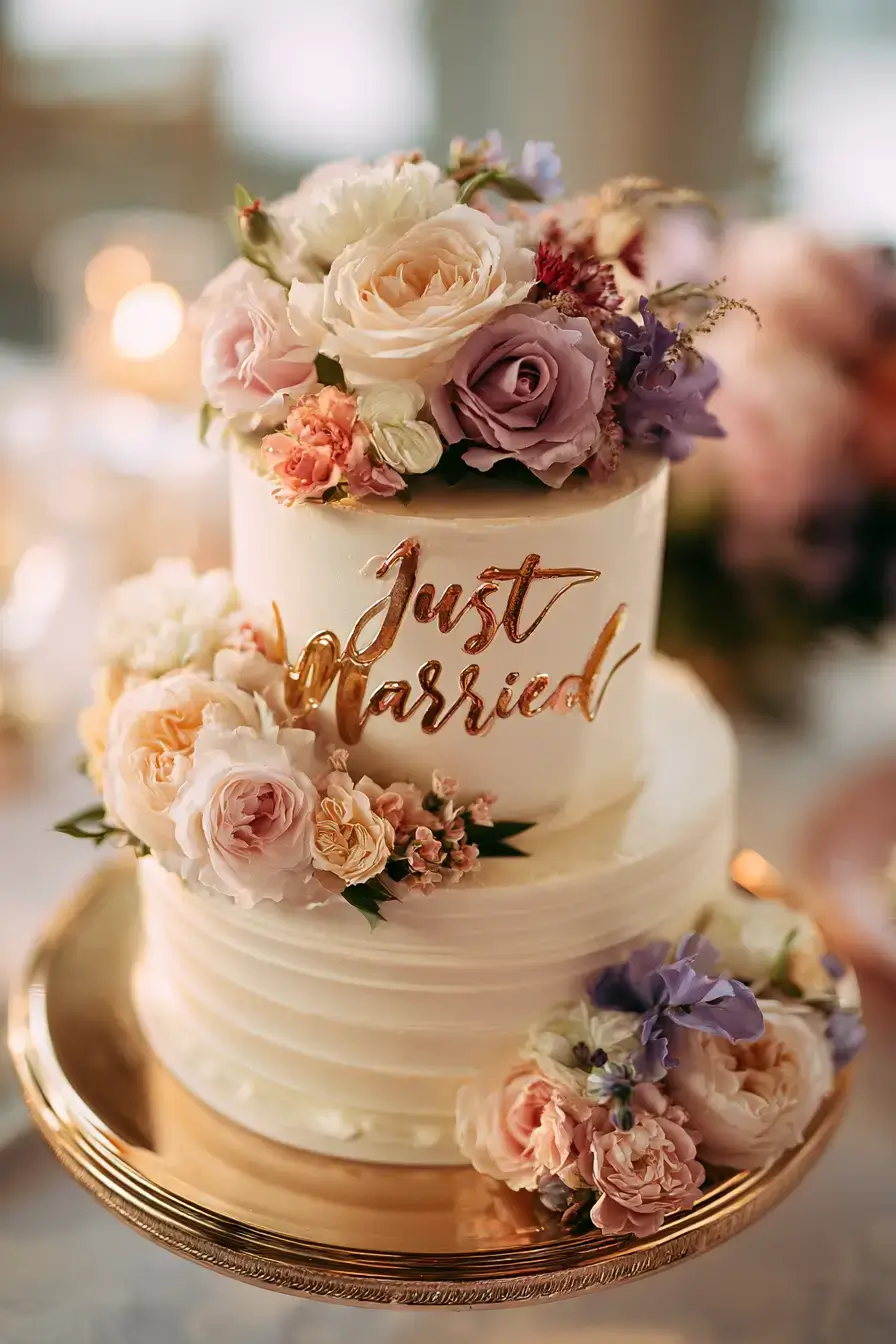 27 Beautiful Just Married Cake Ideas for Your Dream Reception