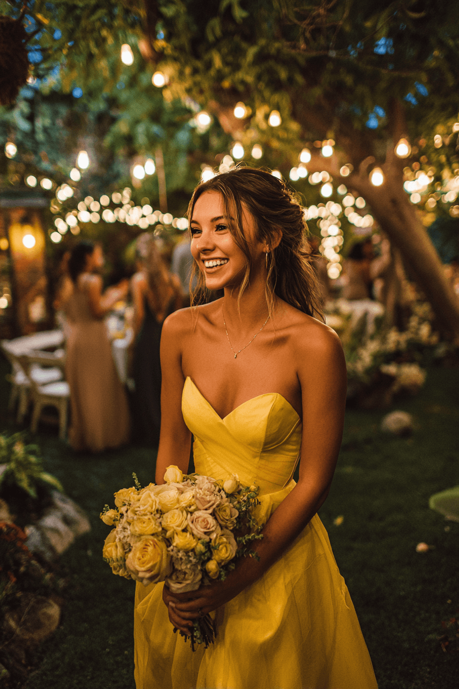 27 Butter Yellow Bridesmaid Dresses That Will Brighten Your Wedding Day