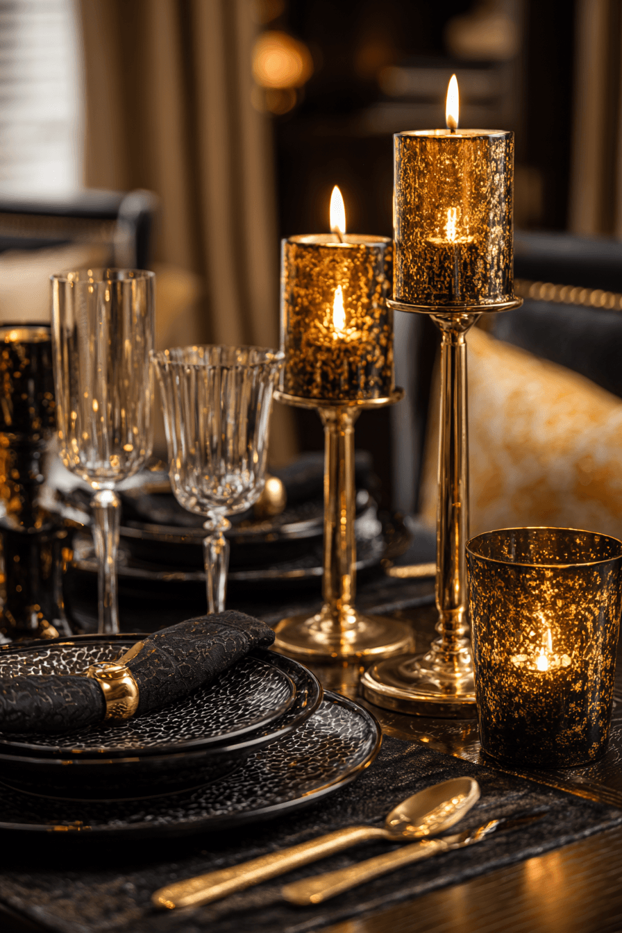 27 Black and Gold Dinner Party Ideas for a Luxe Celebration