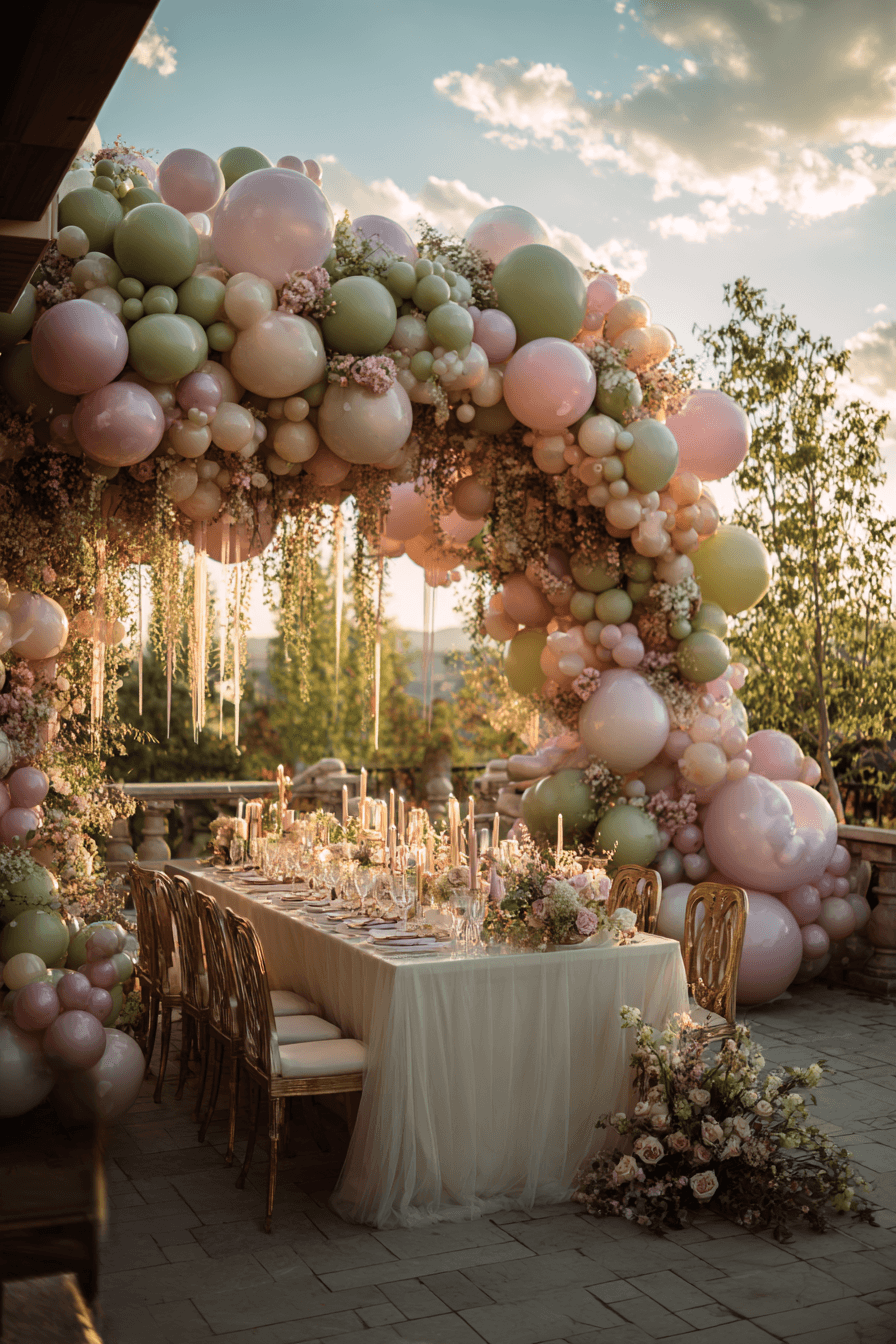 27 Beautiful Wedding Balloon Arrangements for Your Big Day