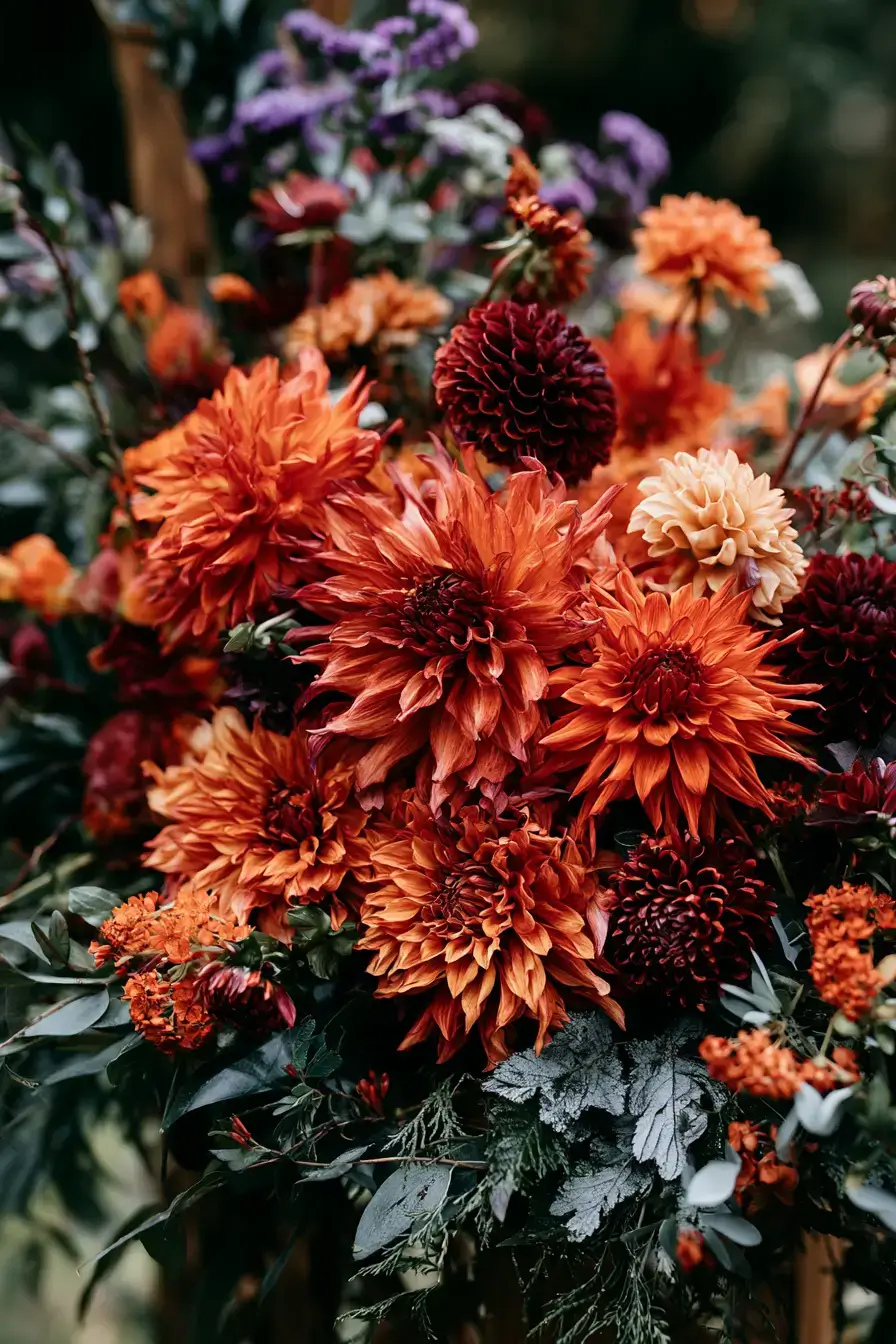 27 Stunning Burnt Orange Wedding Flowers for a Warm and Romantic Celebration