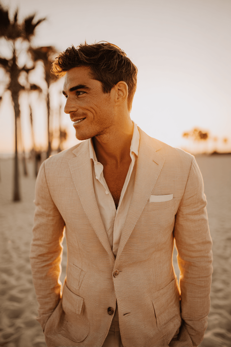 27 Beach Wedding Looks for Men That Are Perfect for Summer Ceremonies