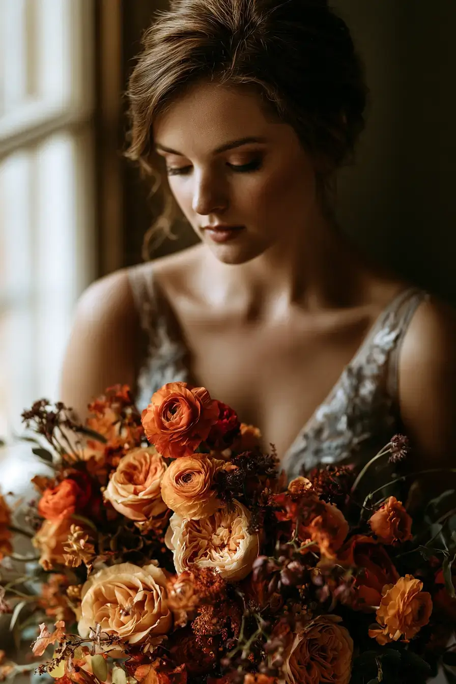 27 Stunning Burnt Orange Wedding Flowers for a Warm and Romantic Celebration