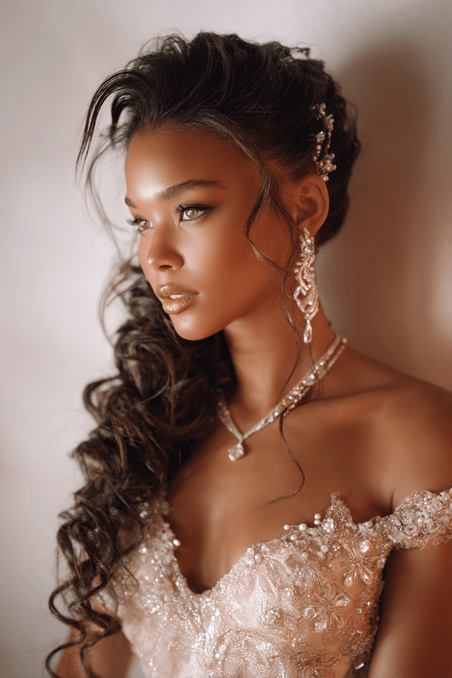 27 Beautiful Curly Hair Wedding Styles to Inspire Your Bridal Look