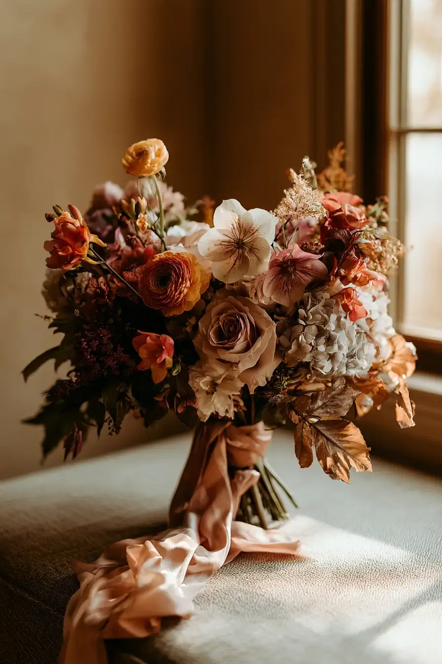 27 Stunning Burnt Orange Wedding Flowers for a Warm and Romantic Celebration