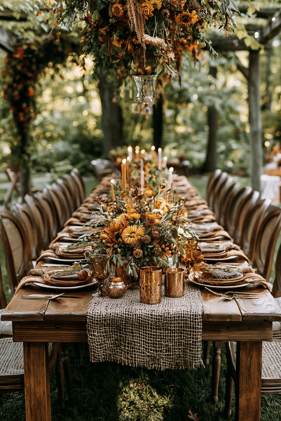 27 Beautiful Fall Outdoor Wedding Inspirations You'll Love