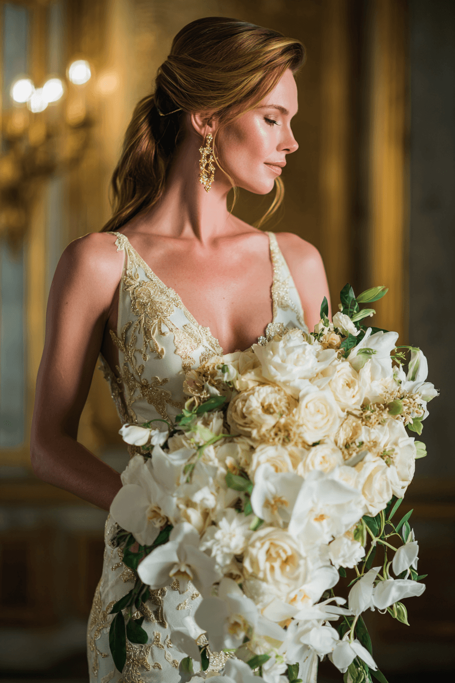 27 Elegant Cascading Wedding Bouquets Every Bride Will Love