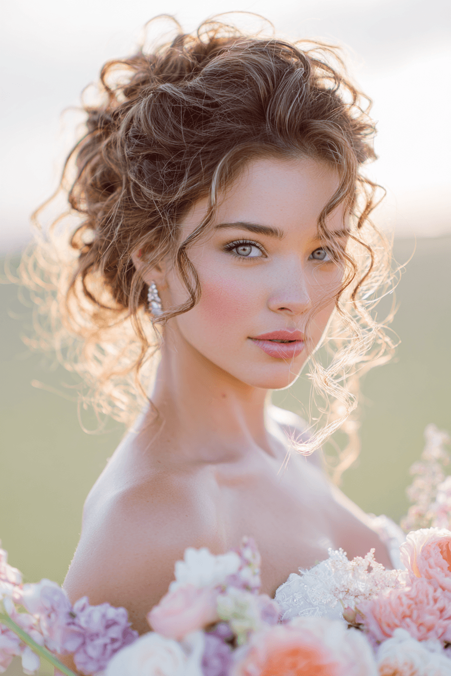 27 Beautiful Curly Hair Wedding Styles to Inspire Your Bridal Look