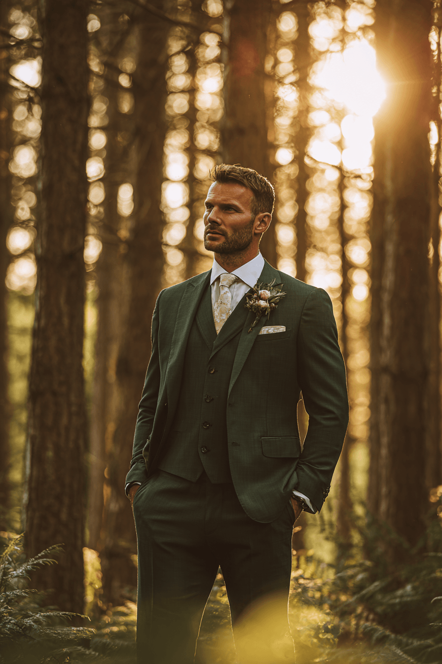 27 Best Green Groom Attire Looks to Elevate Your Wedding Day