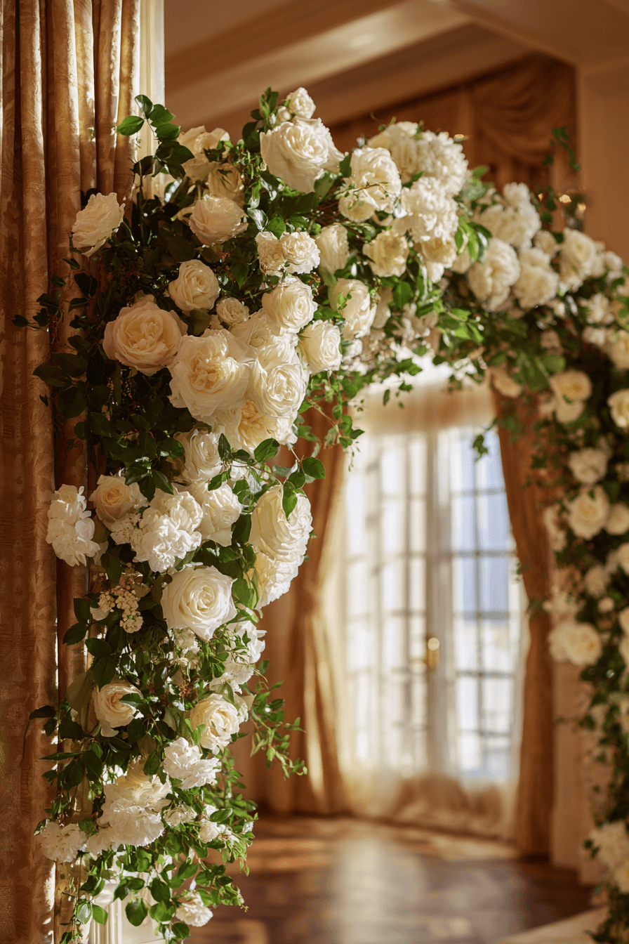 27 Breathtaking Floral Arch Wedding Decor Ideas