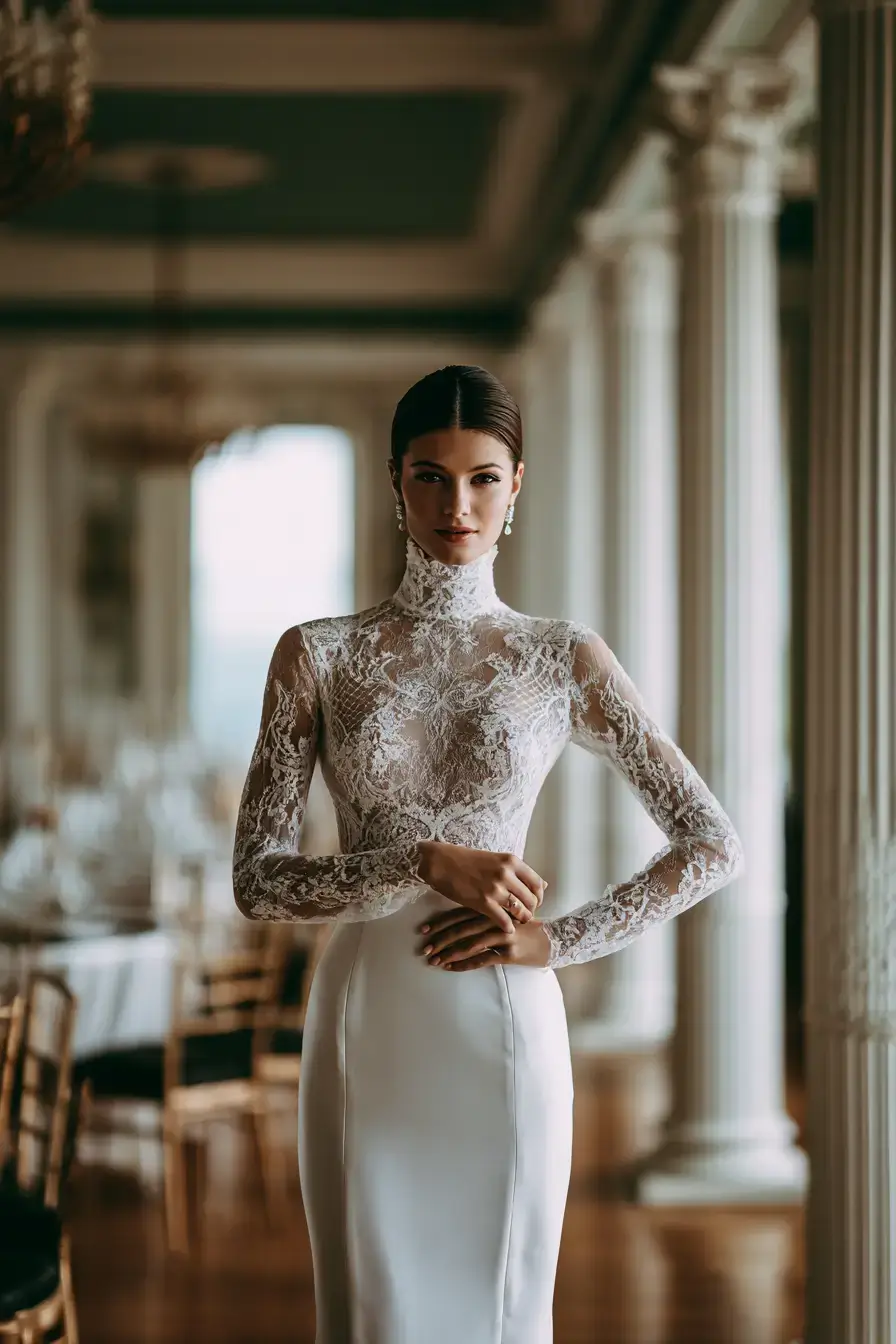 27 Elegant Satin Wedding Dresses with Sleeves for Your Dream Wedding