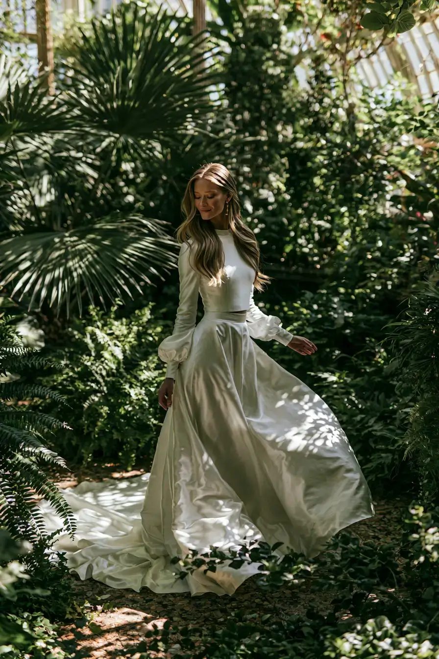 27 Elegant Satin Wedding Dresses with Sleeves for Your Dream Wedding